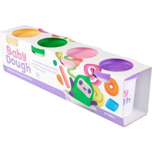 Игрушки для детей старше одного года с маркировкой "BABY DOUGH": тесто для лепки, 4 цвета, №3