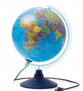 Глобус Земли политический 320 мм.с подсветкой