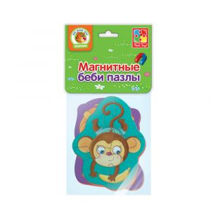 Мягкие магнитные пазлы "Baby puzzle. Львенок и обезьянка"
