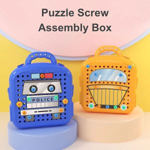 Игра "Мозаика с гаечками" Puzzle screw assembly box